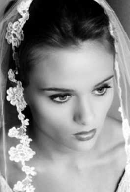 Bride Fashion Model (Black & White) 03